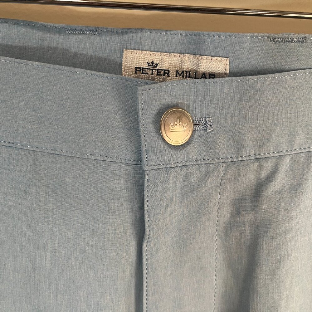 Peter Millar Men's Solid Light Blue Performance G… - image 5